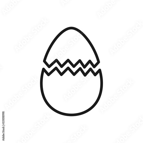 broken egg icon, egg icon