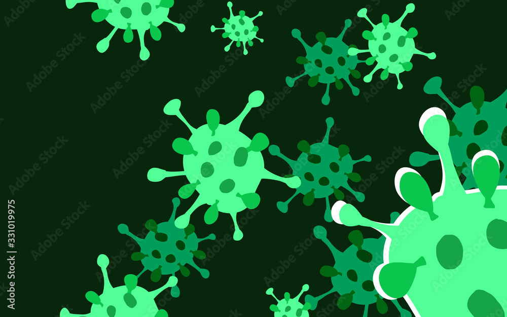Covid-19 or Corona Virus outtbreak. Vector illustration