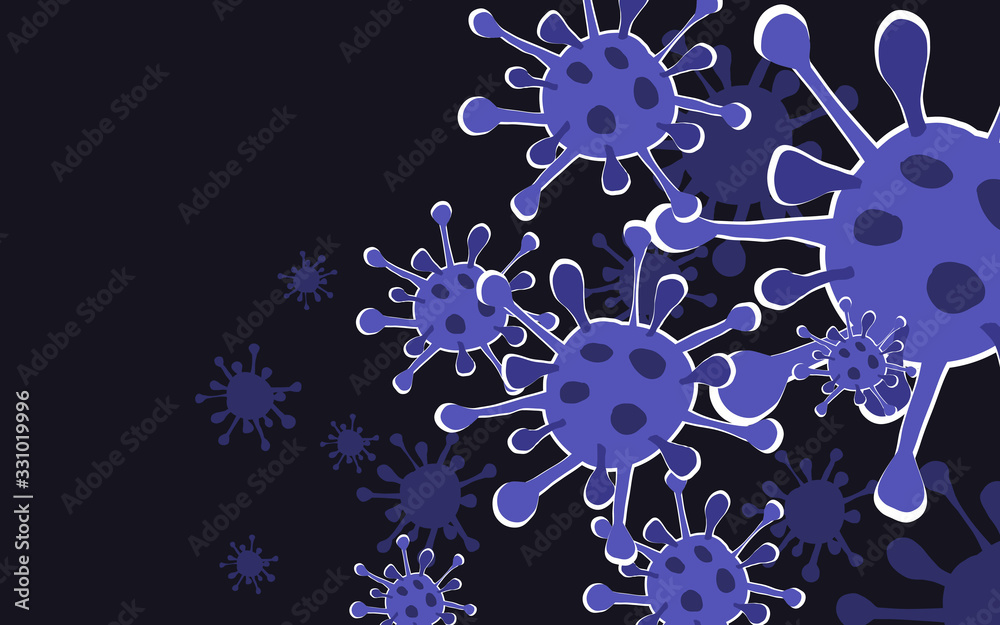 Covid-19 or Corona Virus outtbreak. Vector illustration