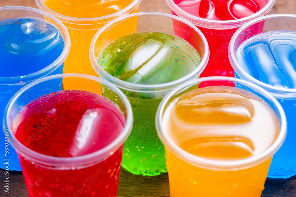 Colorful Soft Drinks Colorful Soft Drinks