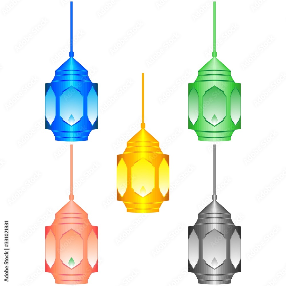 Ramadan Lantern Design in Set for Creative Concept of Islamic Celebration. Ramadan Lantern Design in Set for Creative Concept of Islamic Celebration.