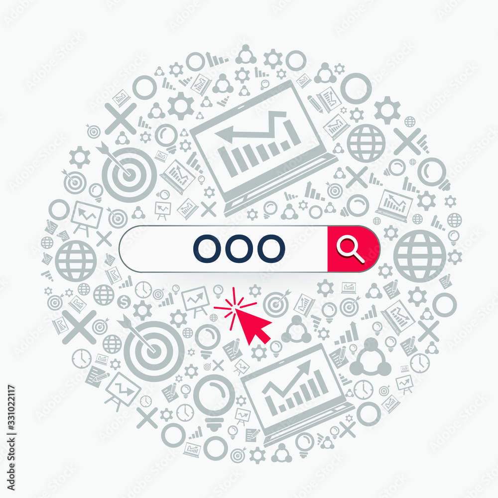 Ooo Mean out Of Office Word Written In Search Bar Vector Ooo Mean out Of Office Word Written In Search Bar Vector