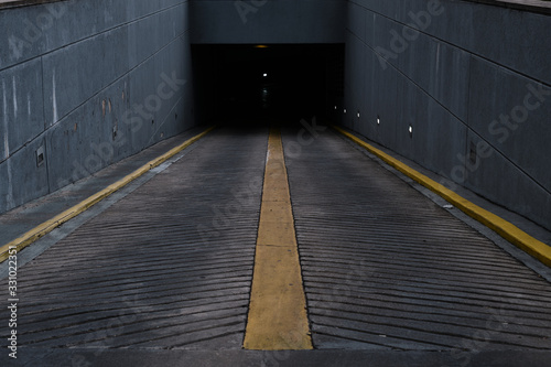 Exit ramp of a parking lot