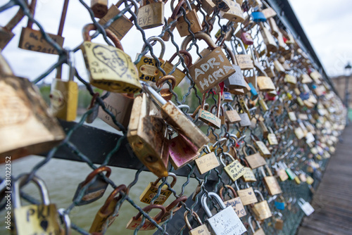 Love locks at the bridge