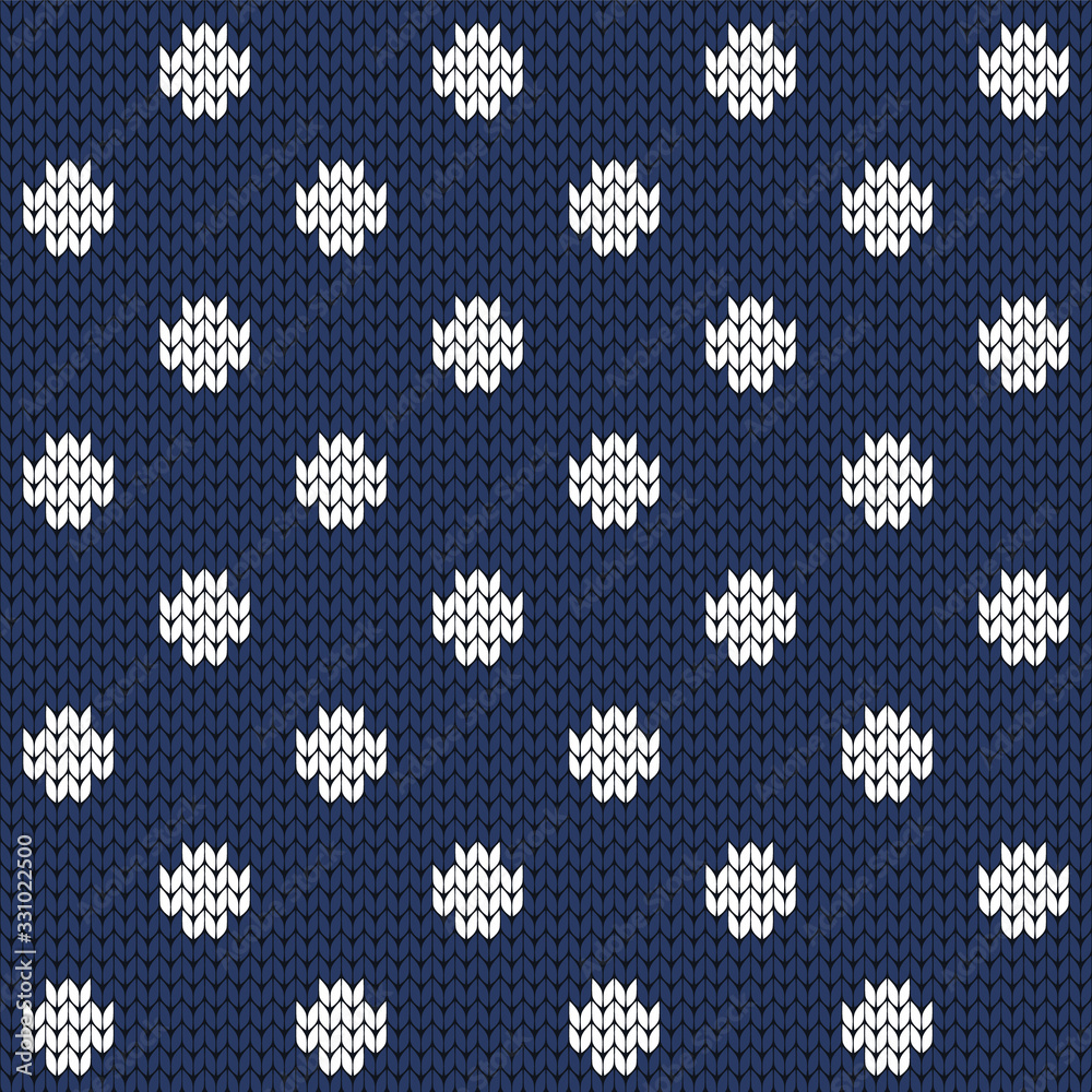 Knitted seamless polka dot pattern Knitted seamless polka dot pattern