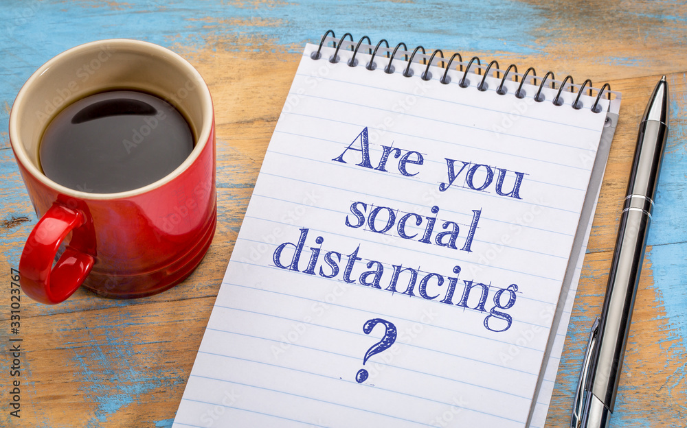 Fototapeta Are you social distancing?