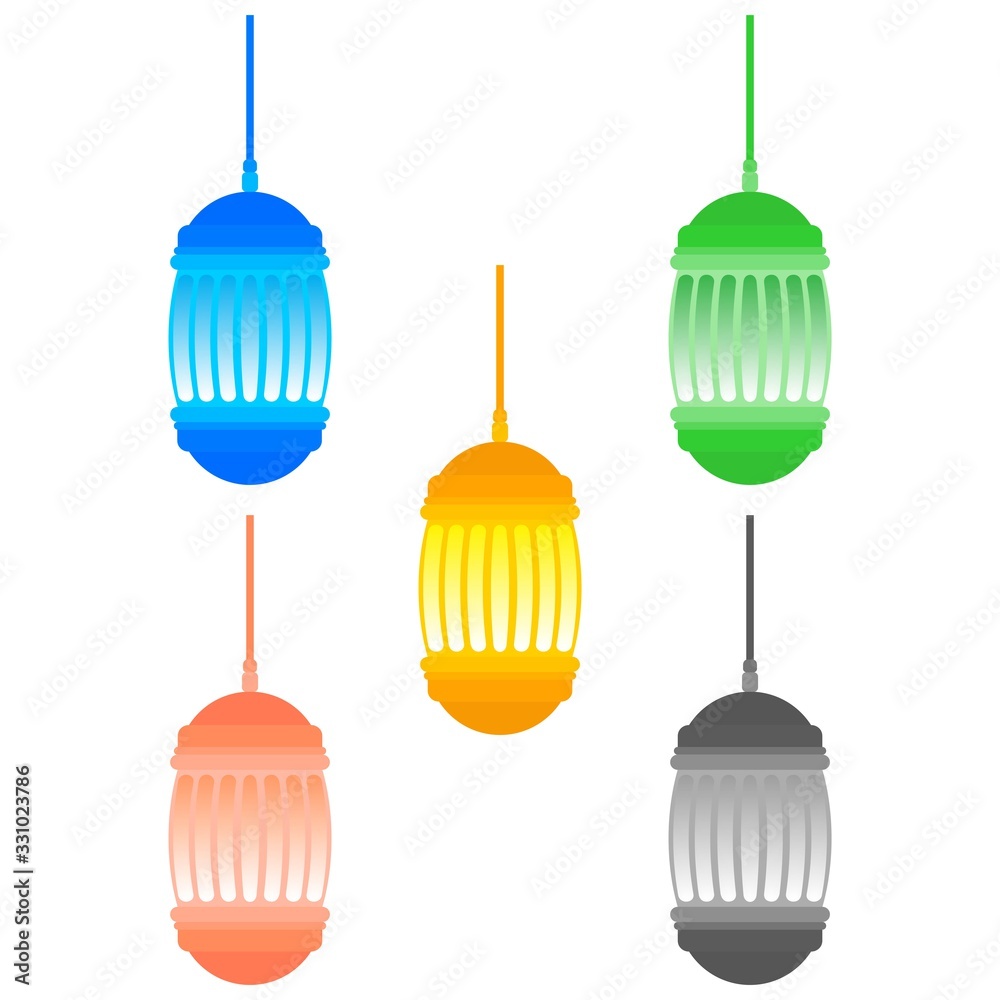 Ramadan Lantern Design in Set for Creative Concept of Islamic Celebration. Ramadan Lantern Design in Set for Creative Concept of Islamic Celebration.