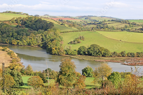 River Dart and Dart Valley in Autumn 