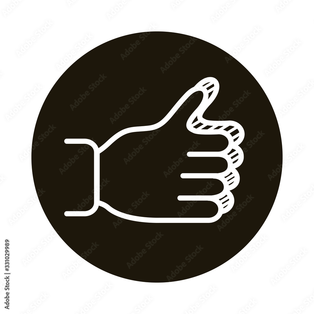 hand like doodle block style icon hand like doodle block style icon