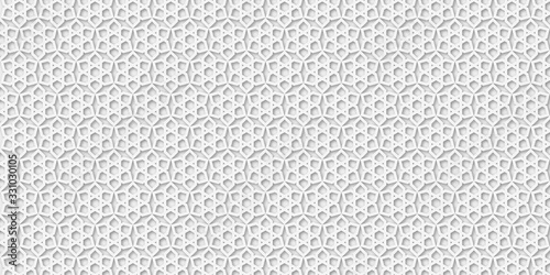 White islamic seamless pattern with arabic and islamic ornament