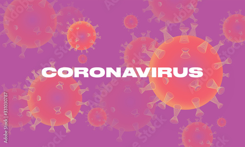 Corona virus world attack concept. World/earth put mask to fight against Coronavirus. Concept of fight against virus, danger and public health risk disease.Many Virus attack isolated on purple