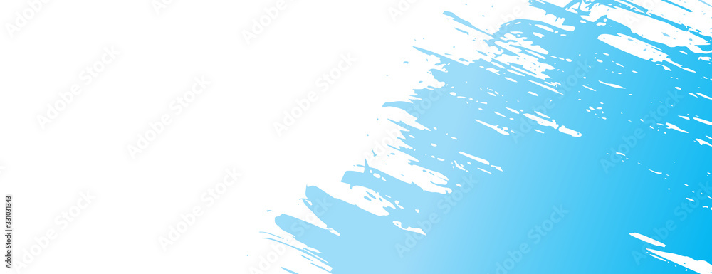 Fototapeta premium abstract brush blue and white background