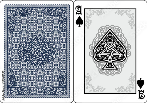 ace of spades with skull