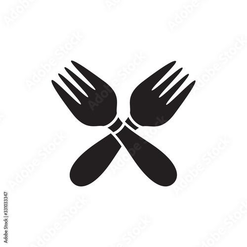 Fototapeta restaurant icon vector logo template