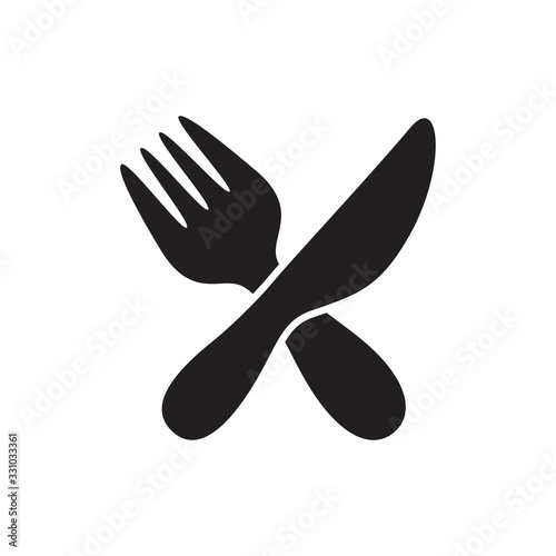 Fototapeta restaurant icon vector logo template