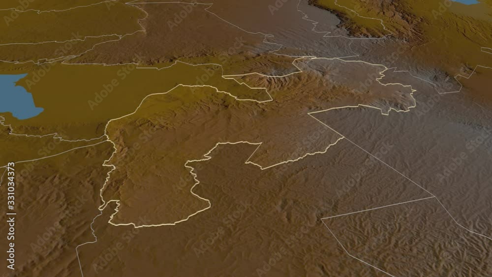 Kericho, county with its capital, zoomed and extruded on the relief map of Kenya in the conformal Stereographic projection. Animation 3D Kericho, county with its capital, zoomed and extruded on the relief map of Kenya in the conformal Stereographic projection. Animation 3D