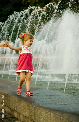 little girl in the park