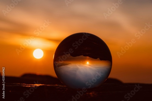 Crystal ball on San Francisco Bay in California on the Golden Gate
