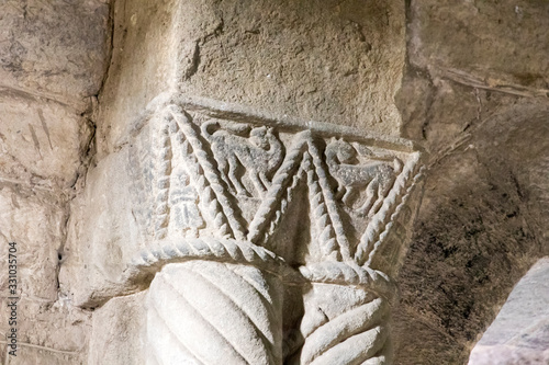 Lena, Spain. The Church of Santa Cristina de Lena, a Roman Catholic pre-Rromanesque temple in Asturias. A World Heritage Site since 1985 photo