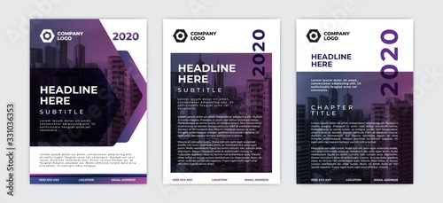 Brochure flyer cover template