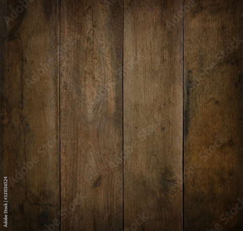 Old aged brown wooden planks background texture
