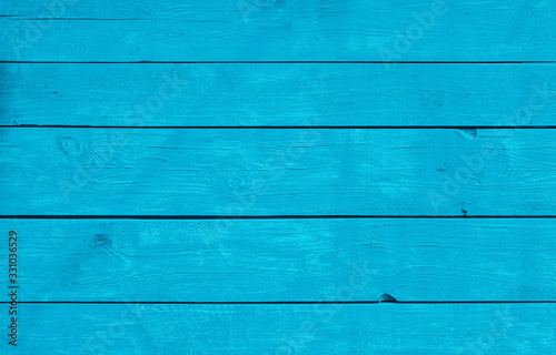 Blue weathered painted wooden planks background