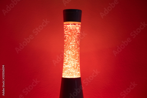 Red lava lamp photo