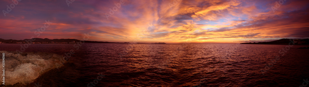 Panoramic image of ibiza and formentera Panoramic image of ibiza and formentera