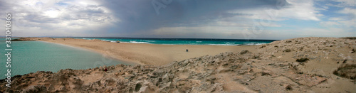  Panoramic image of ibiza and formentera. Illetas Beach