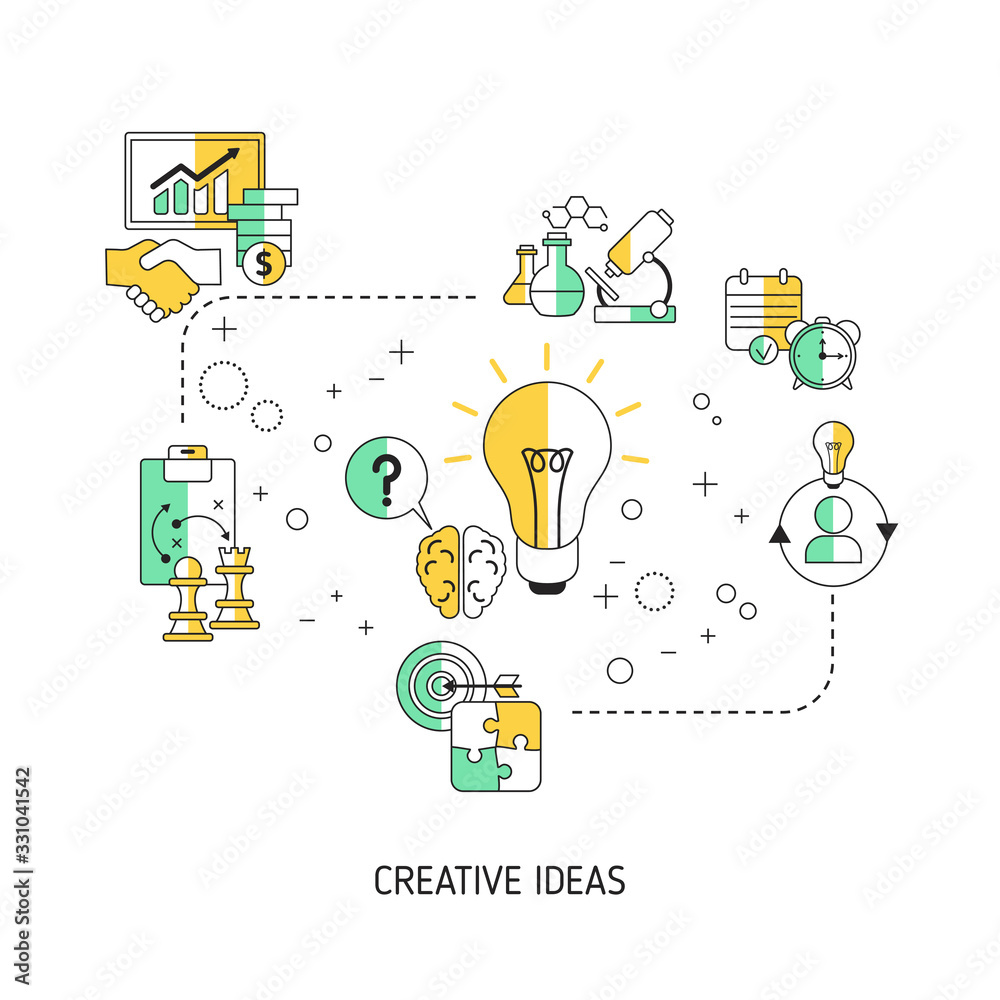 Creative idea and innovation concept Creative idea and innovation concept