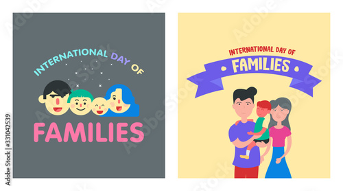 International Day Of Families Background Illustration Vector