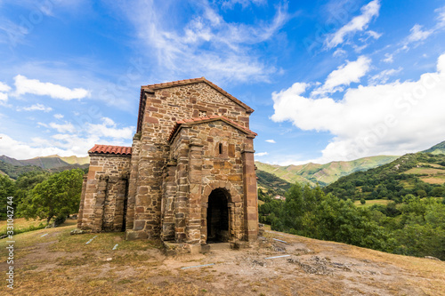 Lena  Spain. The Church of Santa Cristina de Lena  a Roman Catholic pre-Rromanesque temple in Asturias. A World Heritage Site since 1985