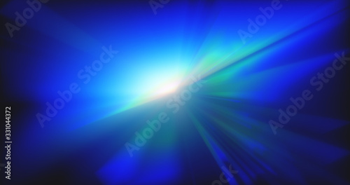  abstract dynamic blue background in the form of aberration and glare from glass and crystal