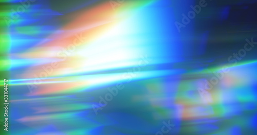  abstract dynamic blue background in the form of aberration and glare from glass and crystal