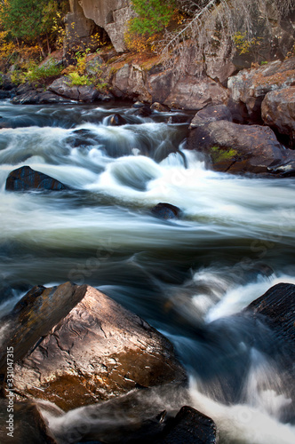 Autumn at Horserace Rapids on Michigan s Paint River.