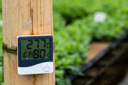 Fotografia Thermohygrometer instrument for measuring temperature and relative humidity