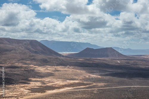 Landscape on island La Grasiosa  Canary Islands