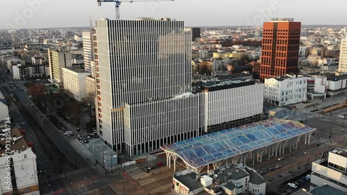 Łódź, Polska- widok na centrum. photo