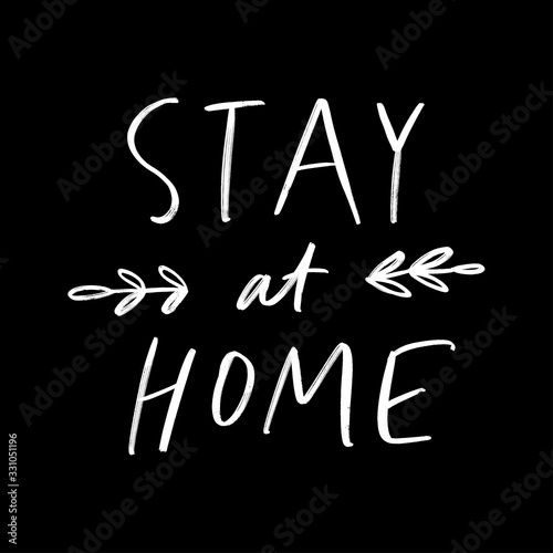 Coronavirus Covid-19, quarantine motivational poster. Stay at home to reduce risk of infection and spreading the virus. Stay at home quote vector.
