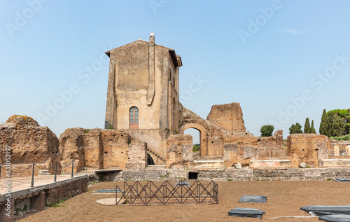 Foto ruins of the house of Livia at the Palatine Hill, Rome, Lazio, Italy