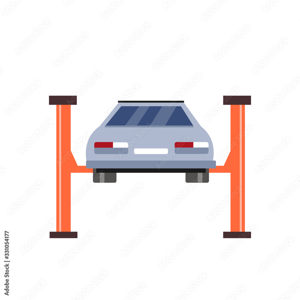 Car lifting icon. car repair design element for illustration. flat icon Car lifting icon. car repair design element for illustration. flat icon