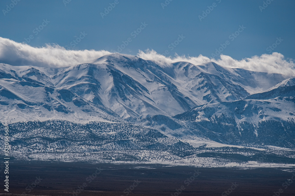 Atlas Mountains with Fresh Snow, Morocco