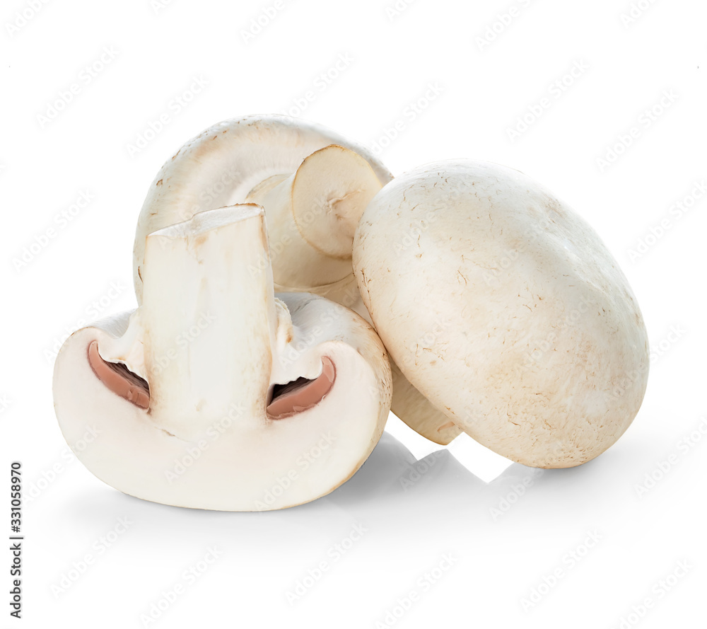 Fototapeta premium Mushroom champignon isolated on white background