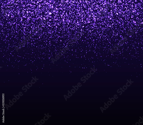Glowing sparkles. Falling abstract particles.