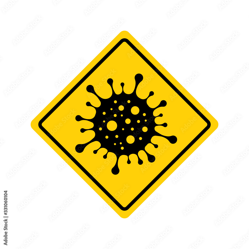 Coronavirus Warning Sign. 2019-nCoV. Vector
