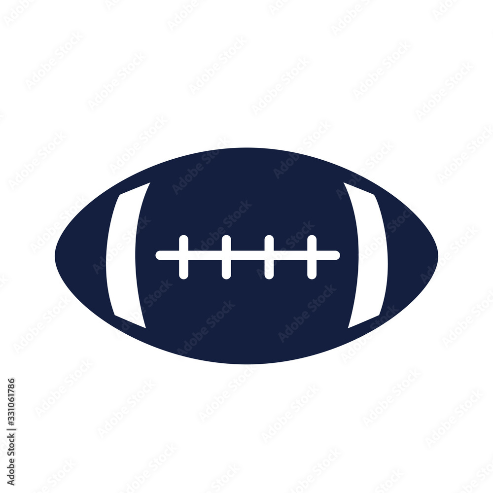 american football balloon silhouette style american football balloon silhouette style
