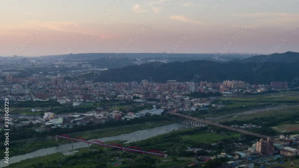 High angle time lapse of the Sanxia District from Yuan Shan High angle time lapse of the Sanxia District from Yuan Shan