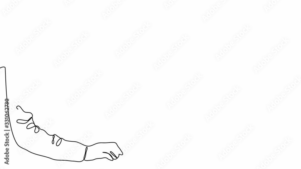 A man with a laptop. Self-drawing a simple animation of one continuous drawing of one line. Office, business, computer, laptop, young, technology, work. A man with a laptop. Self-drawing a simple animation of one continuous drawing of one line. Office, business, computer, laptop, young, technology, work.