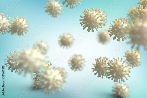 Coronavirus virus like SARS or Wuhan © Monika Wisniewska