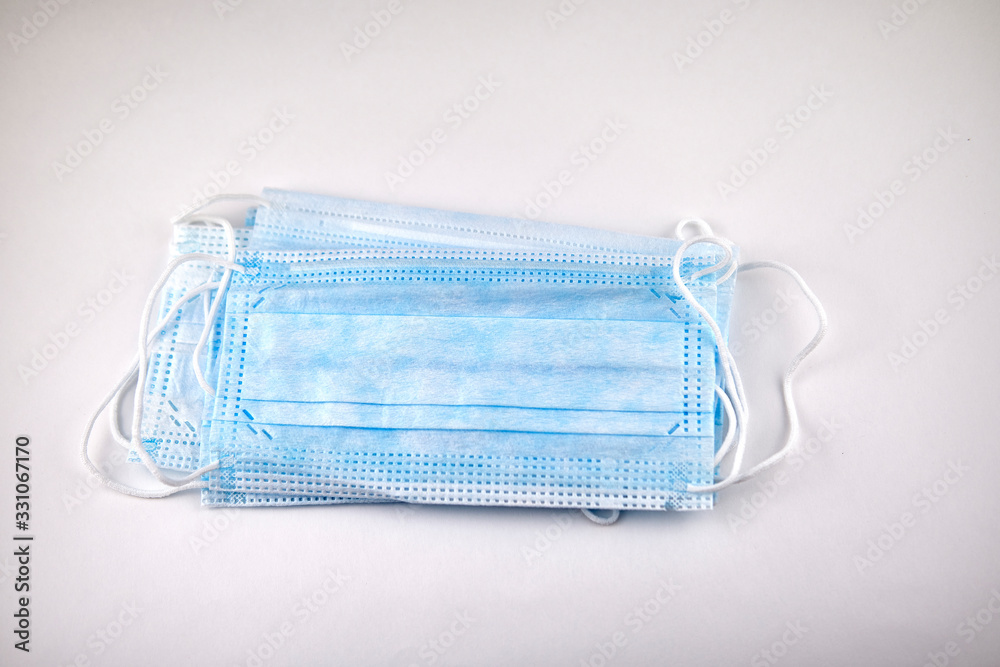 Medical disposable face mask photo Medical disposable face mask photo